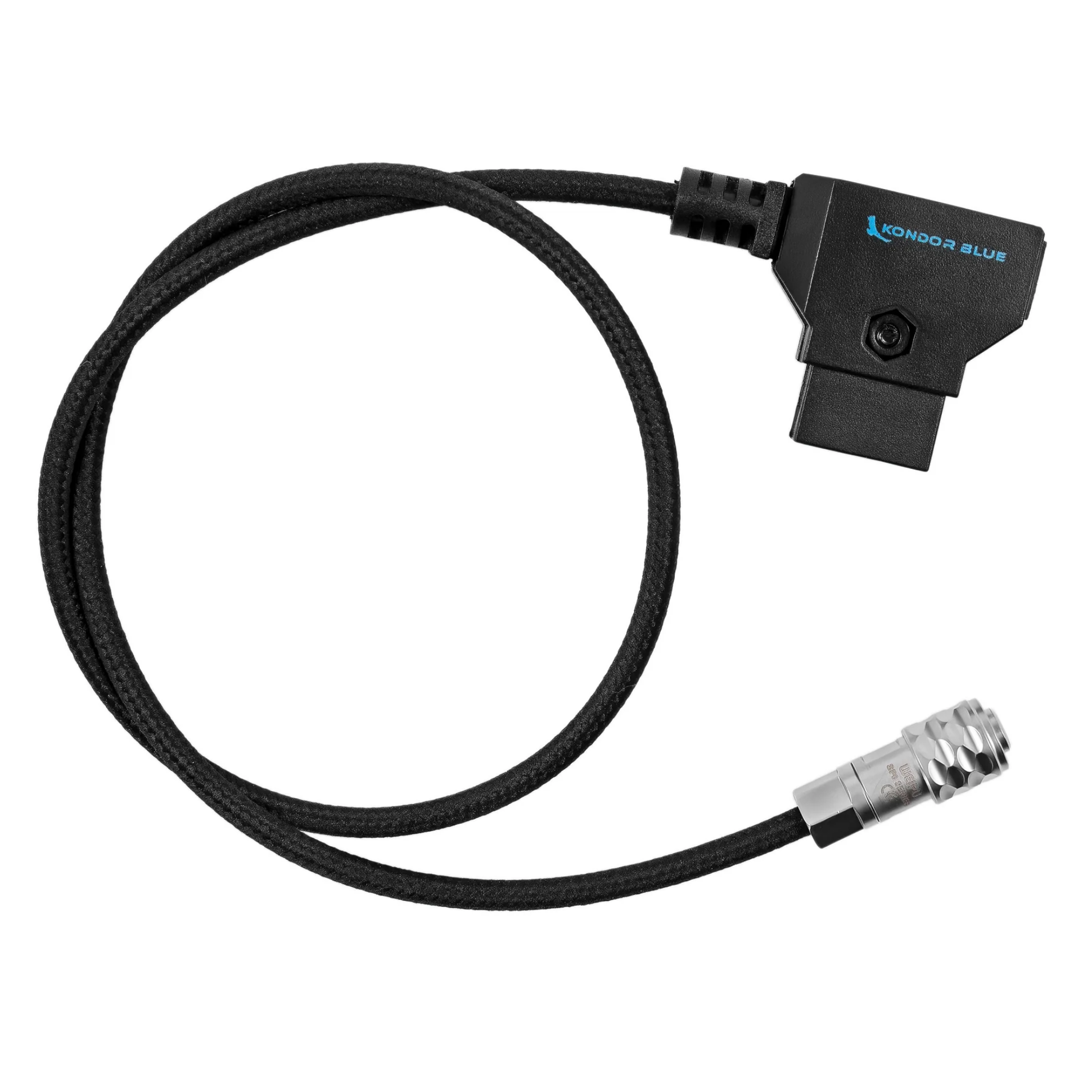 Kondor Blue D-Tap to BMPCC 4K/6K Pro Power Cable for Blackmagic (Raven Black)(20&quot;)