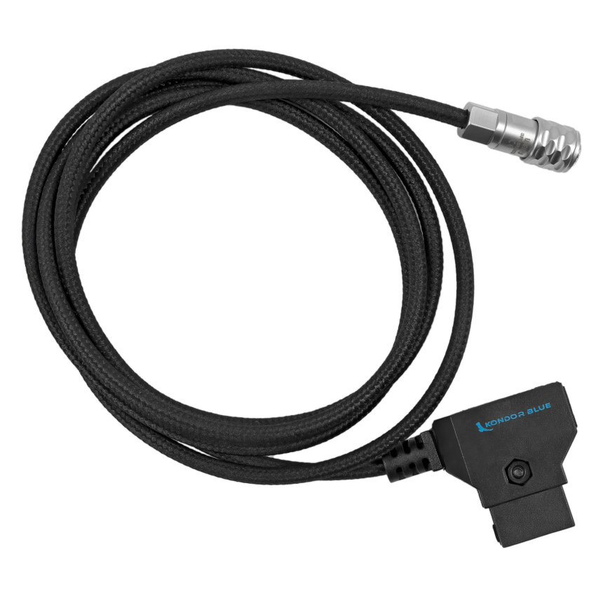 Kondor Blue 48&amp;quot; D-Tap to BMPCC 4K/6K Pro Power Cable for Blackmagic (Raven Black)