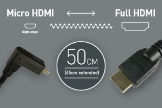 Atomos ATOMCAB013 Micro HDMI (angled) 50cm