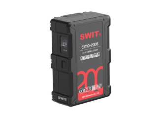 SWIT CIMO-200S | 200Wh 200W High Load V-Mount Battery with USB-C, OLED and powerful 2xD-taps, also i