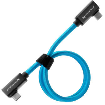 Kondor Blue USB C to USB C Cable for SSD Recording &amp; Charging - 8K Data and Power Delivery (Dual Rig