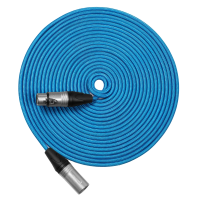 Kondor Blue Male XLR to Female XLR Audio Cable for Professional Balanced Sound (25 Feet)